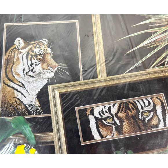 Eye Of The Tiger Counted Cross Stitch Kit By True Colors Includes Thread & Patte - Picture 2 of 3